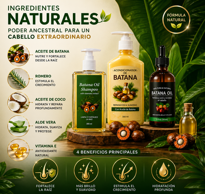 Combo shampoo + aceite + acondicionador