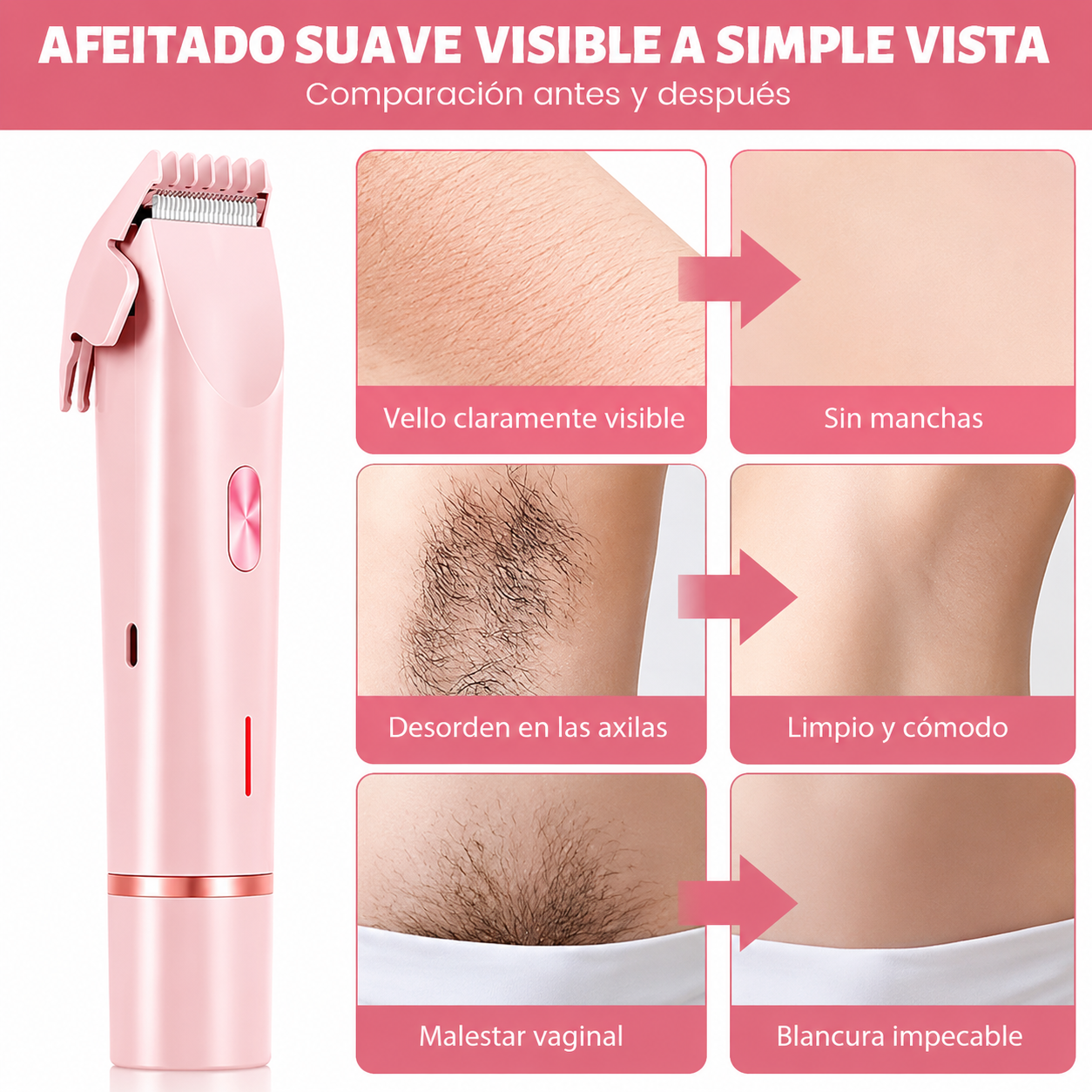 Afeitadora Dama 2 En 1 Inteligente - Nova Market