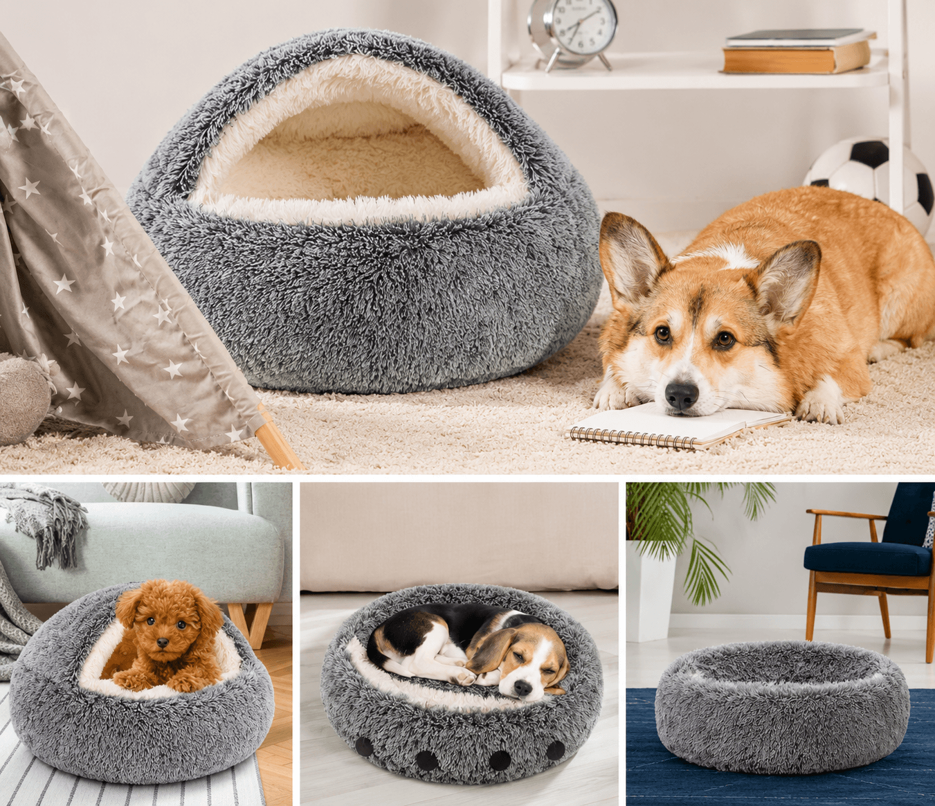 Cama Cueva Antiestrés Premium - Nube de Sueños